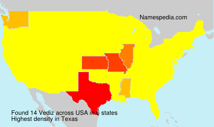 Surname Vediz in USA Surname Vediz in USA