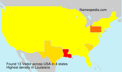 Surname Vedor in USA Surname Vedor in USA