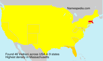 Surname Vedrani in USA Surname Vedrani in USA