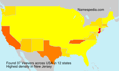 Surname Veevers in USA