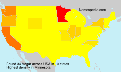 Surname Vegar in USA Surname Vegar in USA