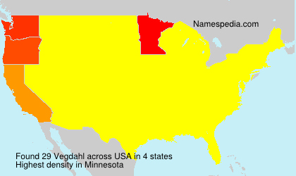 Surname Vegdahl in USA Surname Vegdahl in USA