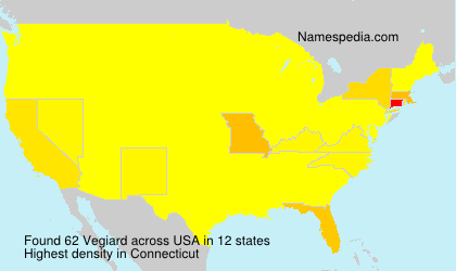 Surname Vegiard in USA Surname Vegiard in USA