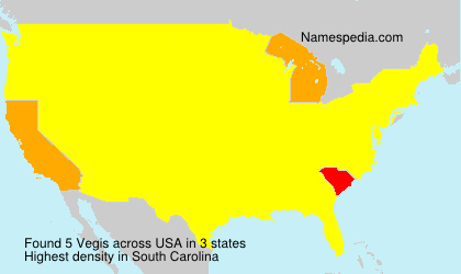 Surname Vegis in USA Surname Vegis in USA