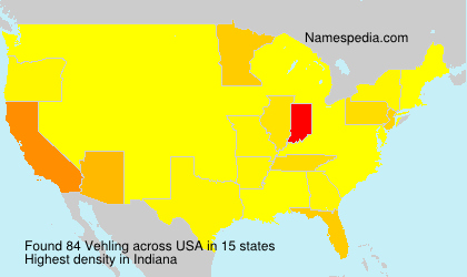 Surname Vehling in USA Surname Vehling in USA