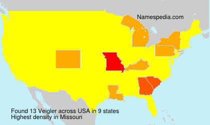 Surname Veigler in USA Surname Veigler in USA