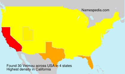 Surname Veimau in USA