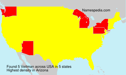 Surname Veitman in USA Surname Veitman in USA