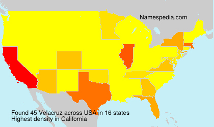 Surname Velacruz in USA Surname Velacruz in USA