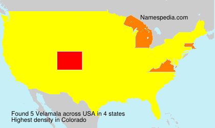 Surname Velamala in USA