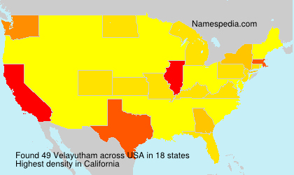 Surname Velayutham in USA Surname Velayutham in USA