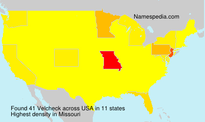 Surname Velcheck in USA Surname Velcheck in USA