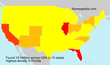 Surname Velibor in USA Surname Velibor in USA