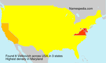 Surname Velikovich in USA Surname Velikovich in USA