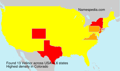 Surname Velinor in USA Surname Velinor in USA