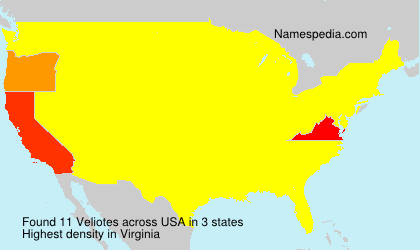 Surname Veliotes in USA Surname Veliotes in USA