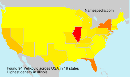 Surname Veljkovic in USA Surname Veljkovic in USA