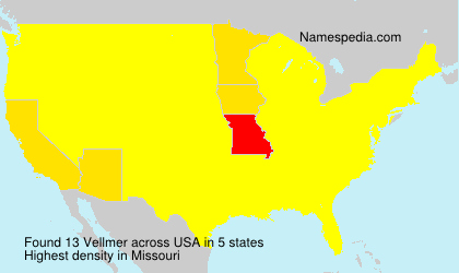 Surname Vellmer in USA Surname Vellmer in USA