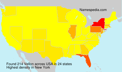 Surname Vellon in USA Surname Vellon in USA