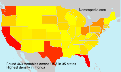 Surname Venables in USA Surname Venables in USA