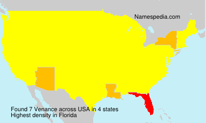 Surname Venance in USA Surname Venance in USA