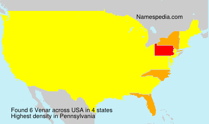 Surname Venar in USA Surname Venar in USA