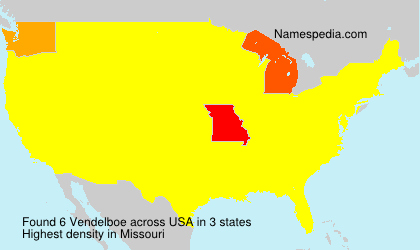 Surname Vendelboe in USA Surname Vendelboe in USA