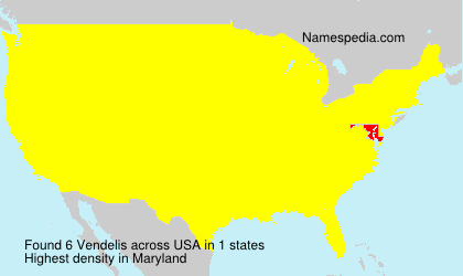 Surname Vendelis in USA Surname Vendelis in USA