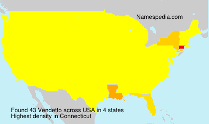 Surname Vendetto in USA Surname Vendetto in USA