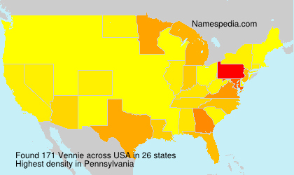 Surname Vennie in USA Surname Vennie in USA