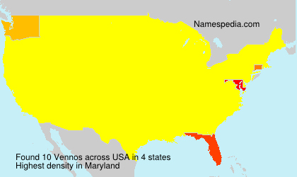 Surname Vennos in USA Surname Vennos in USA
