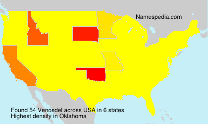Surname Venosdel in USA Surname Venosdel in USA
