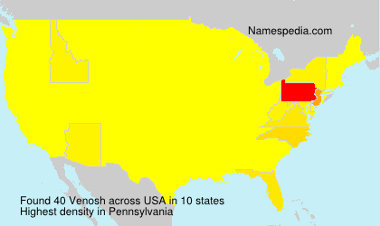 Surname Venosh in USA Surname Venosh in USA