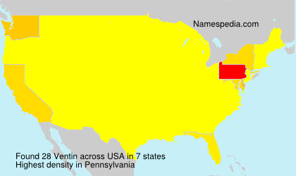 Surname Ventin in USA Surname Ventin in USA