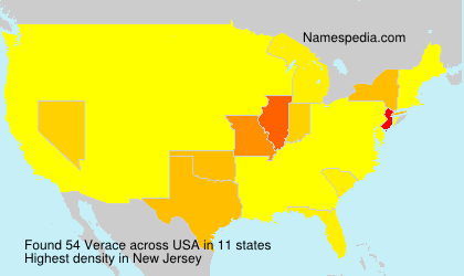 Surname Verace in USA