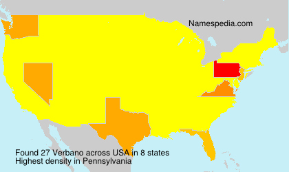 Surname Verbano in USA