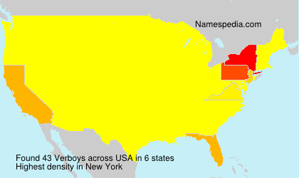 Surname Verboys in USA Surname Verboys in USA
