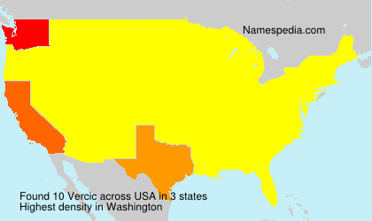 Surname Vercic in USA Surname Vercic in USA