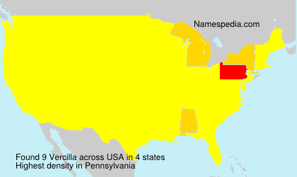 Surname Vercilla in USA Surname Vercilla in USA