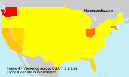 Surname Verderico in USA Surname Verderico in USA