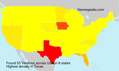 Surname Verdinez in USA Surname Verdinez in USA