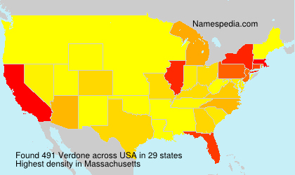 Surname Verdone in USA