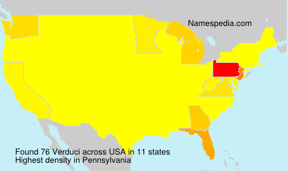 Surname Verduci in USA Surname Verduci in USA