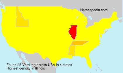 Surname Verdung in USA Surname Verdung in USA