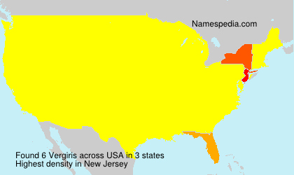 Surname Vergiris in USA