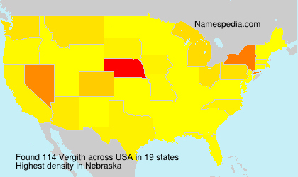 Surname Vergith in USA Surname Vergith in USA
