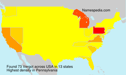 Surname Vergot in USA Surname Vergot in USA