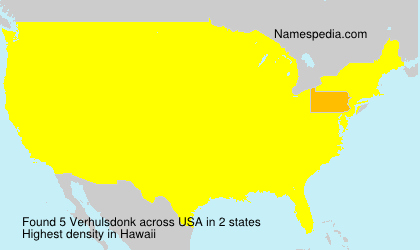 Surname Verhulsdonk in USA Surname Verhulsdonk in USA