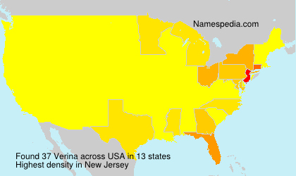 Surname Verina in USA Surname Verina in USA
