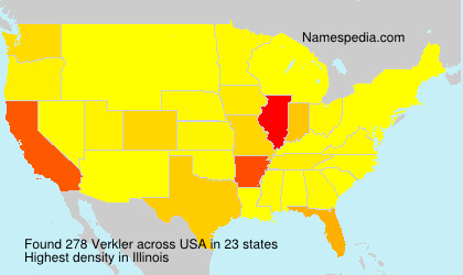 Surname Verkler in USA Surname Verkler in USA